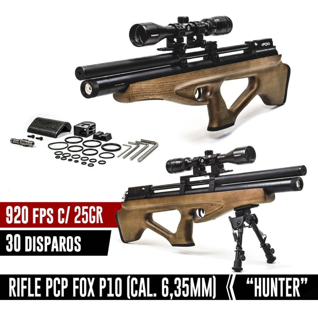 Rifle PCP Fox P10 Hunter // cal 6.35mm