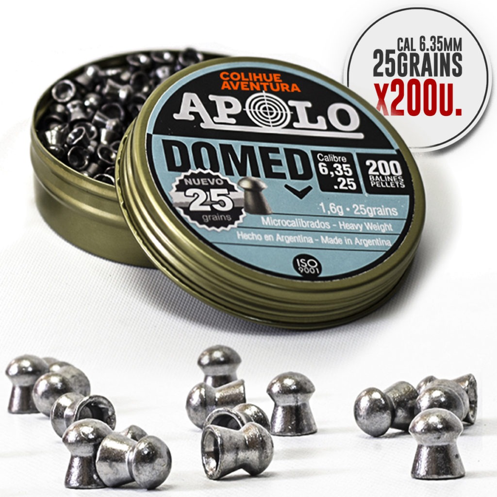 Balines Apolo Domed // 25gr - 6.35mm