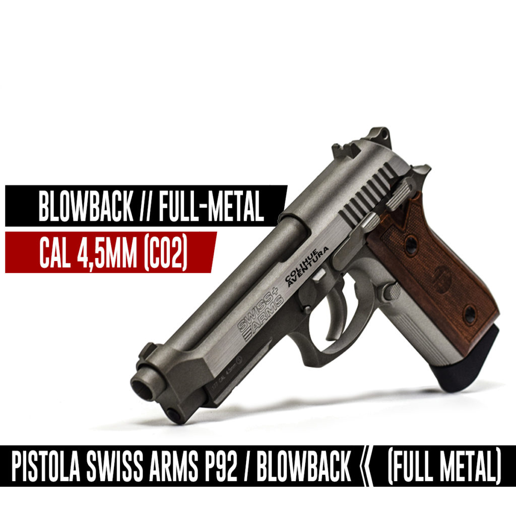 Pistola Co2 Swiss Arms "SA-92" Silver // Replica Beretta