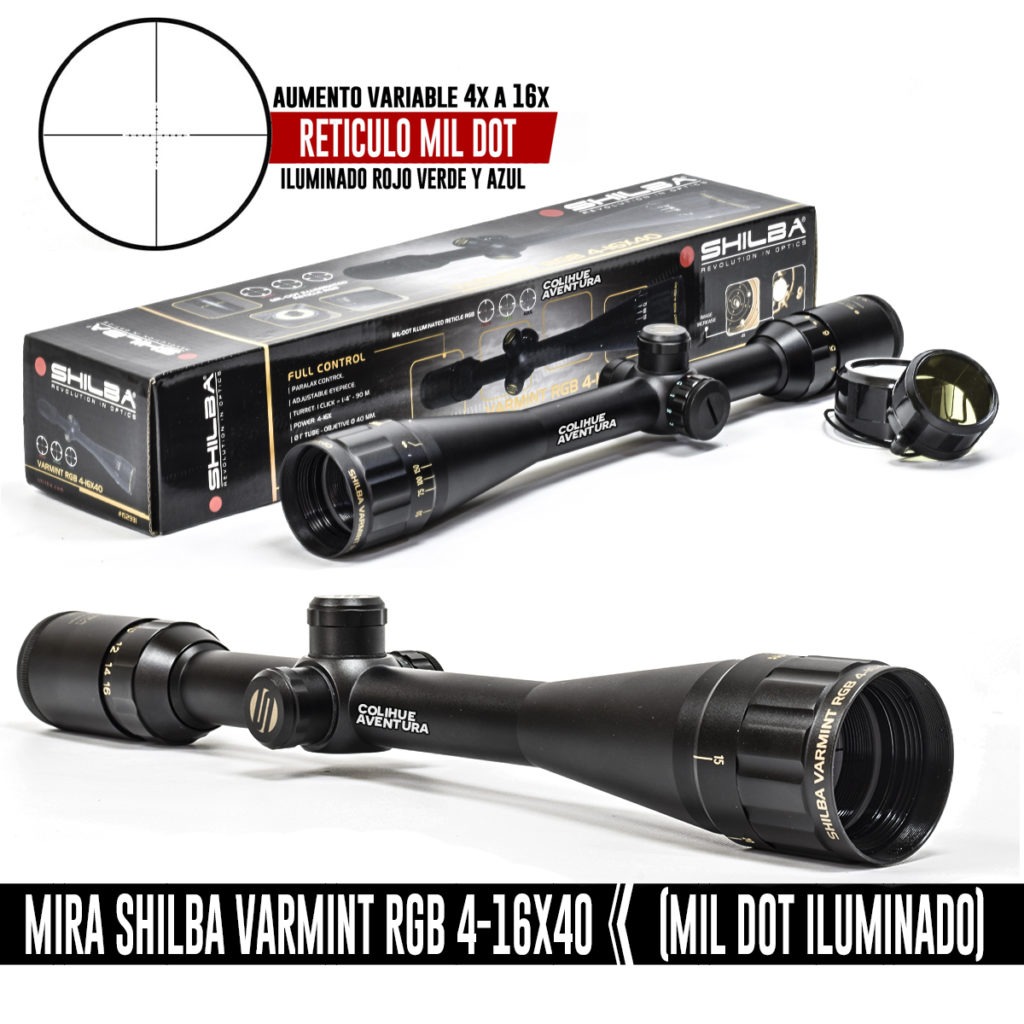Mira Telescopica "Shilba Varmint RGB" 4-16x40 - Mil Dot
