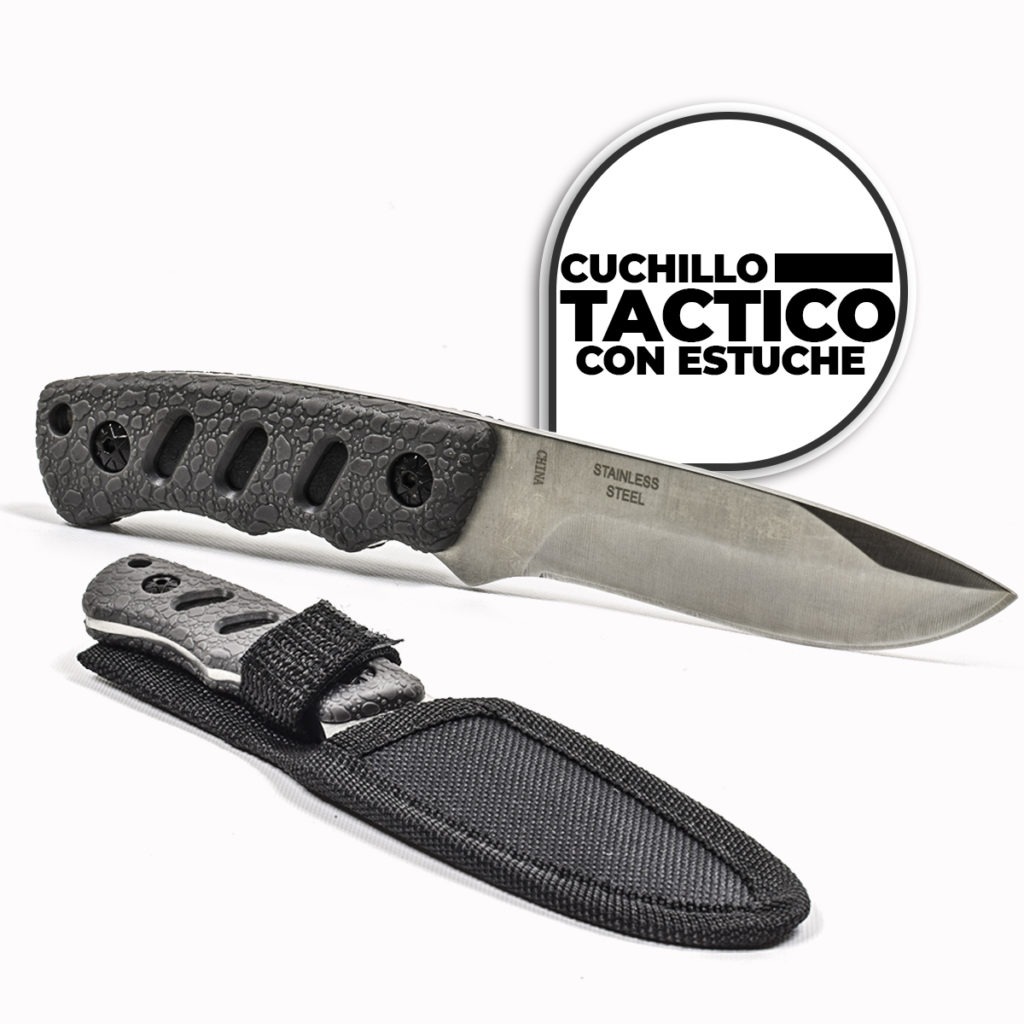 Cuchillo Tactico Supervivencia Explorer 048A - con estuche