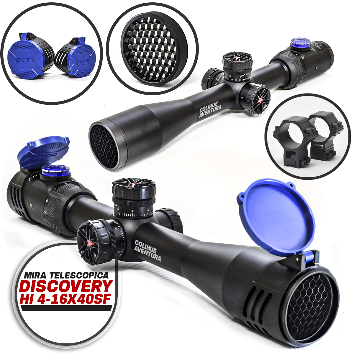 Mira Telescopica Discovery HI 416x44 SF Colihue Aventura